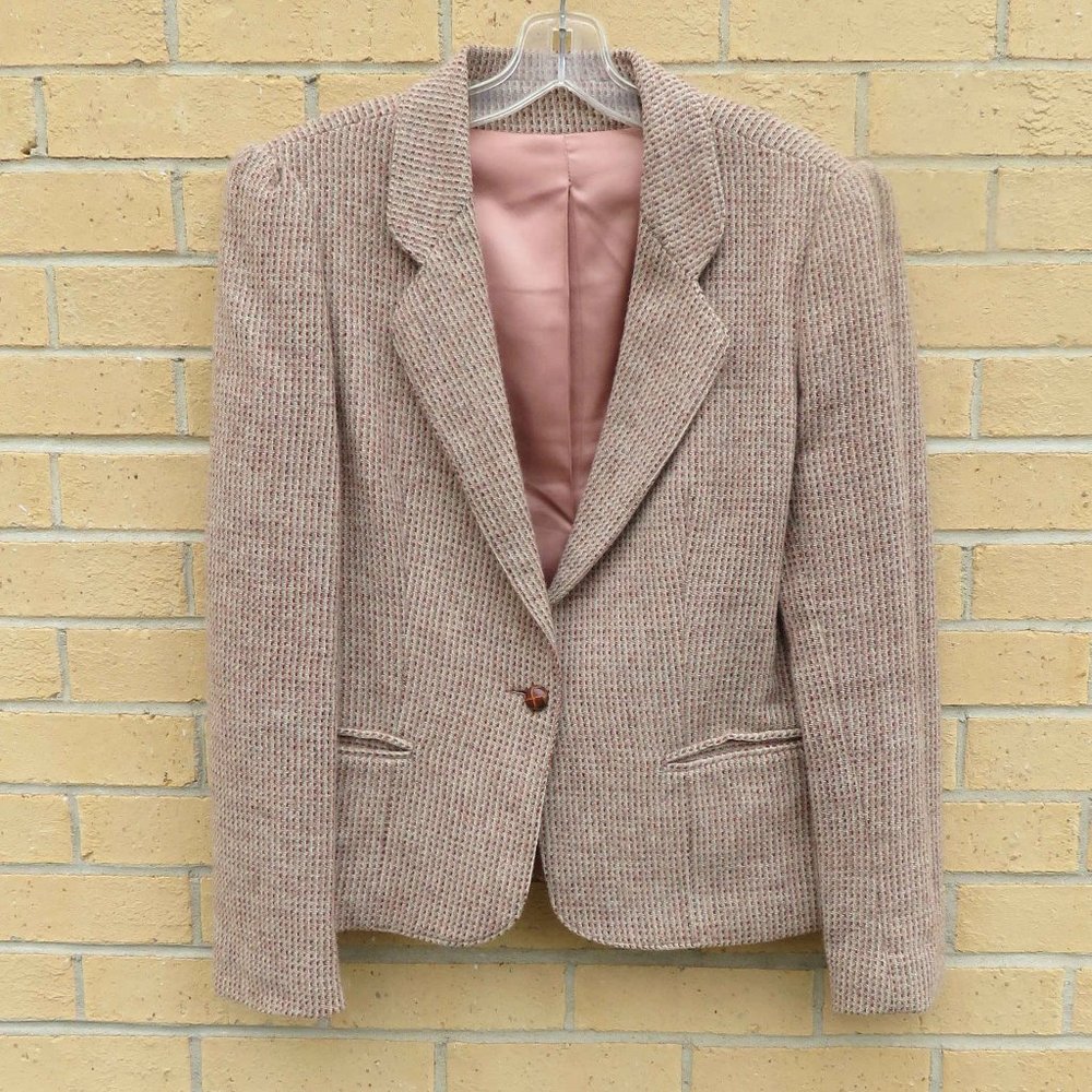 Crazy Horse Wool w/ Lining Tweed Blazer size 13/14 - used